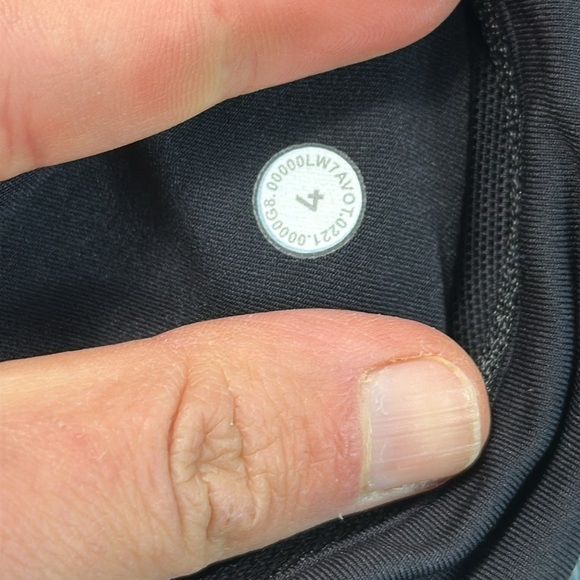 Lululemon Speed Up Mid-Rise Short 4" Dimensional Icing Blue Multi / Black - Picture 5 of 6